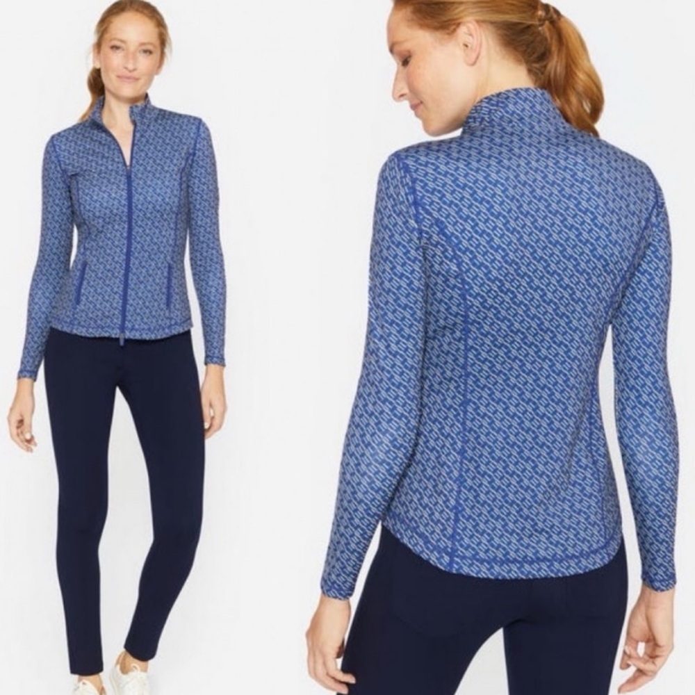 J. McLaughlin Billie Jacket Blue Size XS Active Performance Sport Activewear Gym